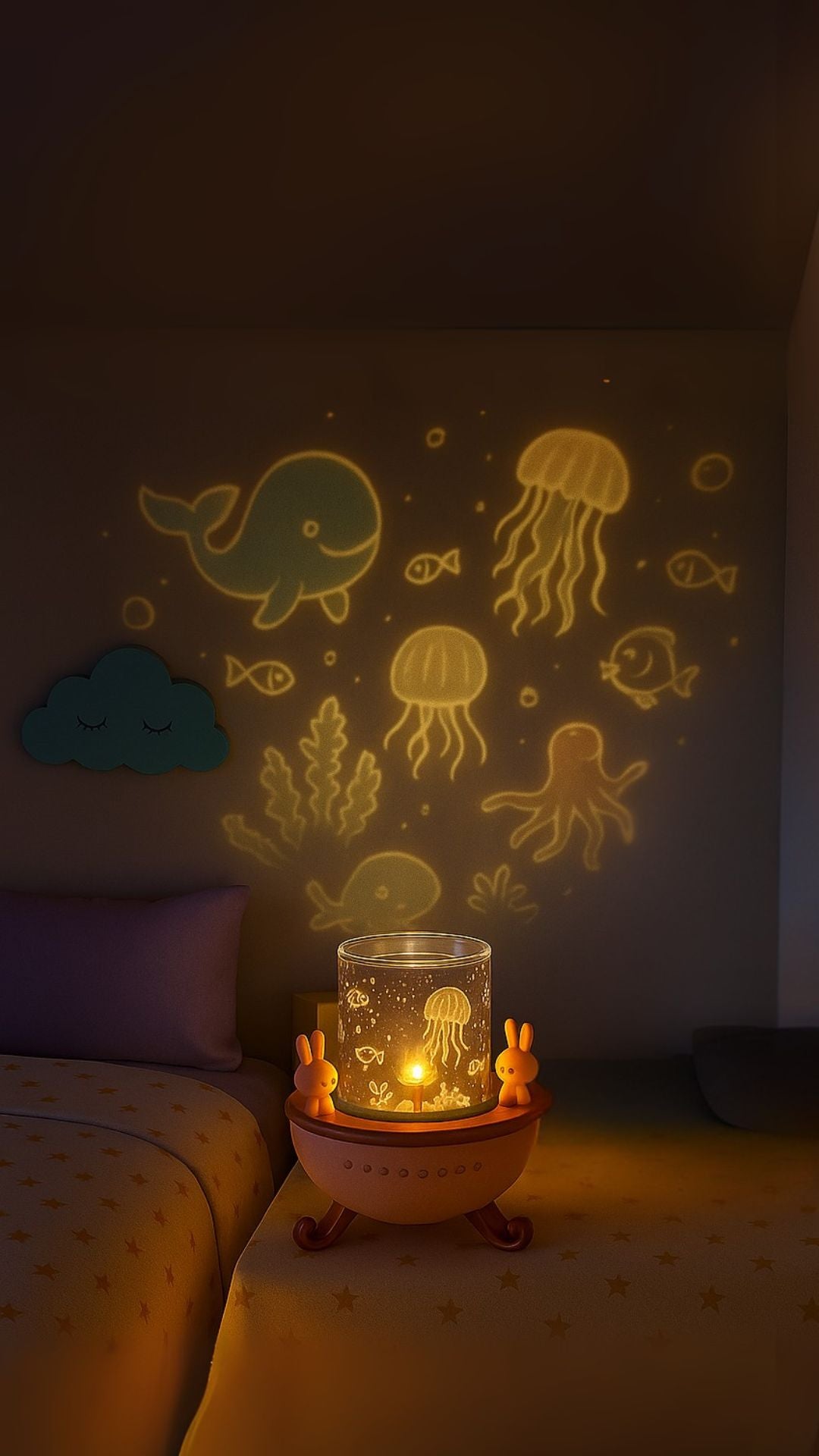 Kids Night Light Projector Lamp with 6 Films