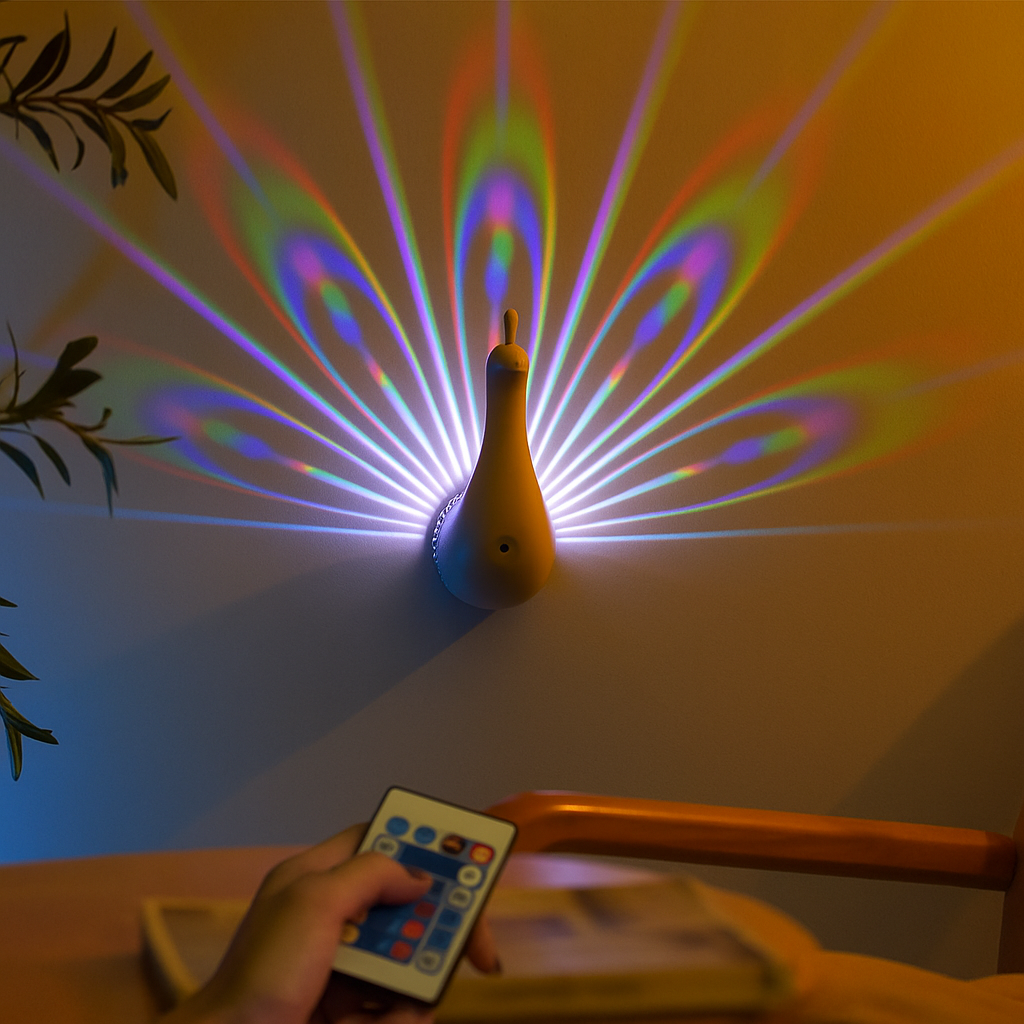 Peacock Wall Projection Lamp
