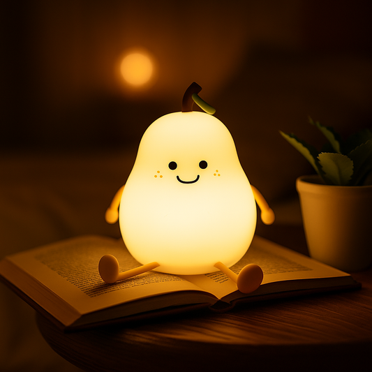 Pear-Shaped Touch Night Light Lamp – Soft Glow for Bedside & Kids’ Room