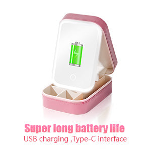 Travel Makeup Storage Box with Touch LED Mirror