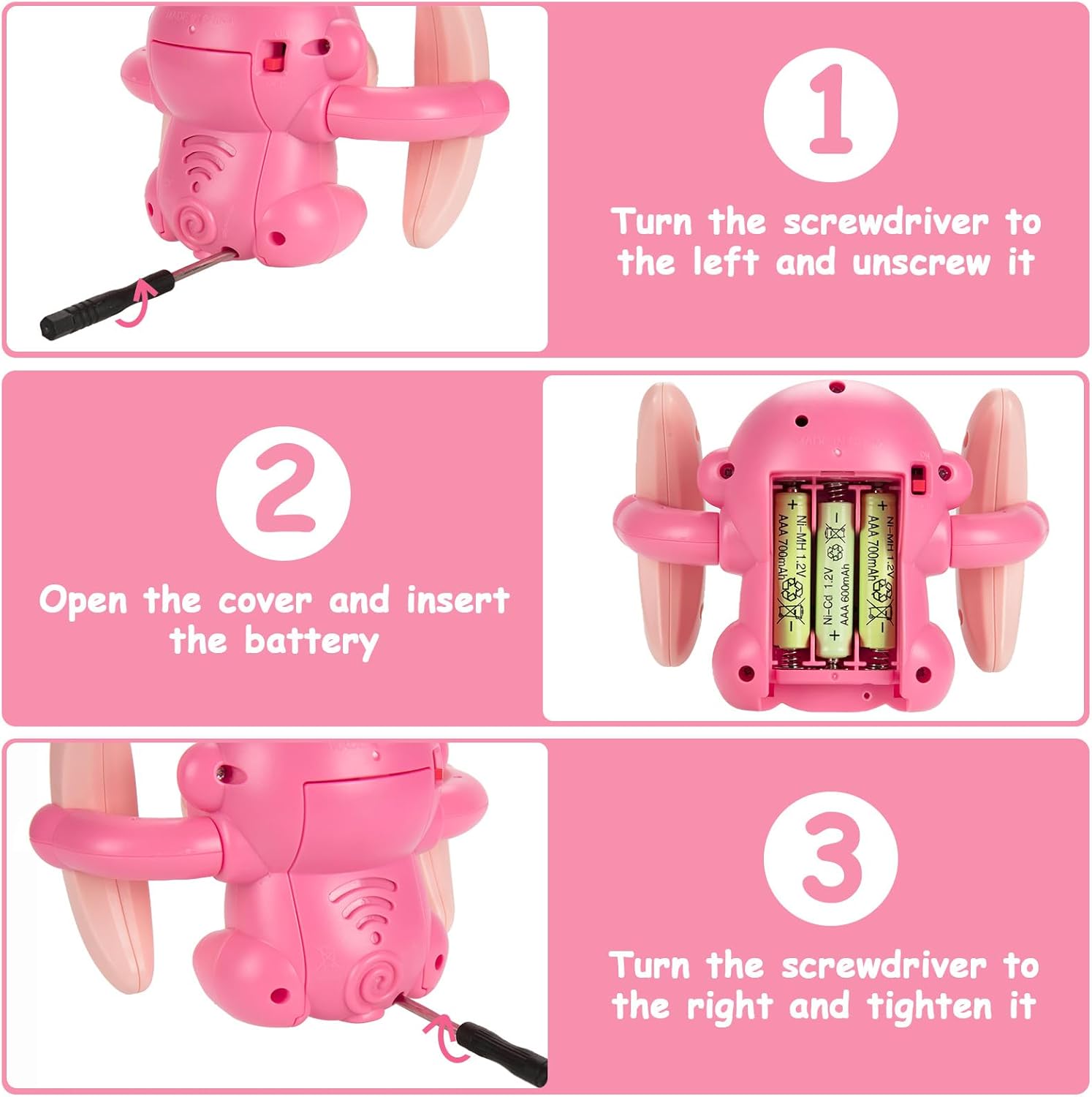 Usage for the musical monkey toy