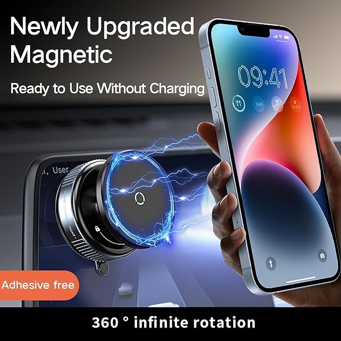 Vacuum Mobile Holder – Strong Grip, 360° Adjustable & Multi-Surface Use
