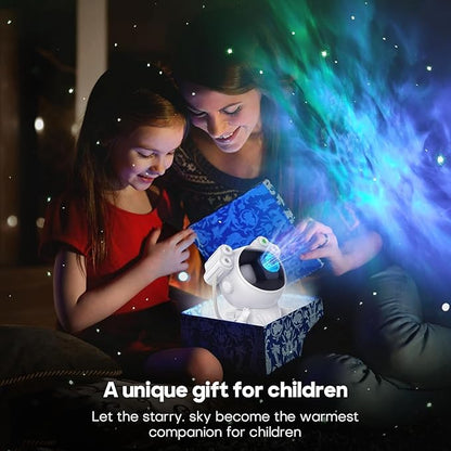 Astronaut Galaxy Projector - LED Starry Night Light with Remote for Bedroom, Living Room & Parties
