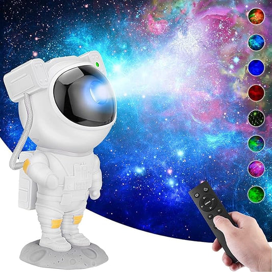 Astronaut Galaxy Projector - LED Starry Night Light with Remote for Bedroom, Living Room & Parties