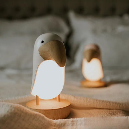 Minimalist Bird Night Light – LED Touch Table Lamp for Bedroom, Kids Room, and Home Decor